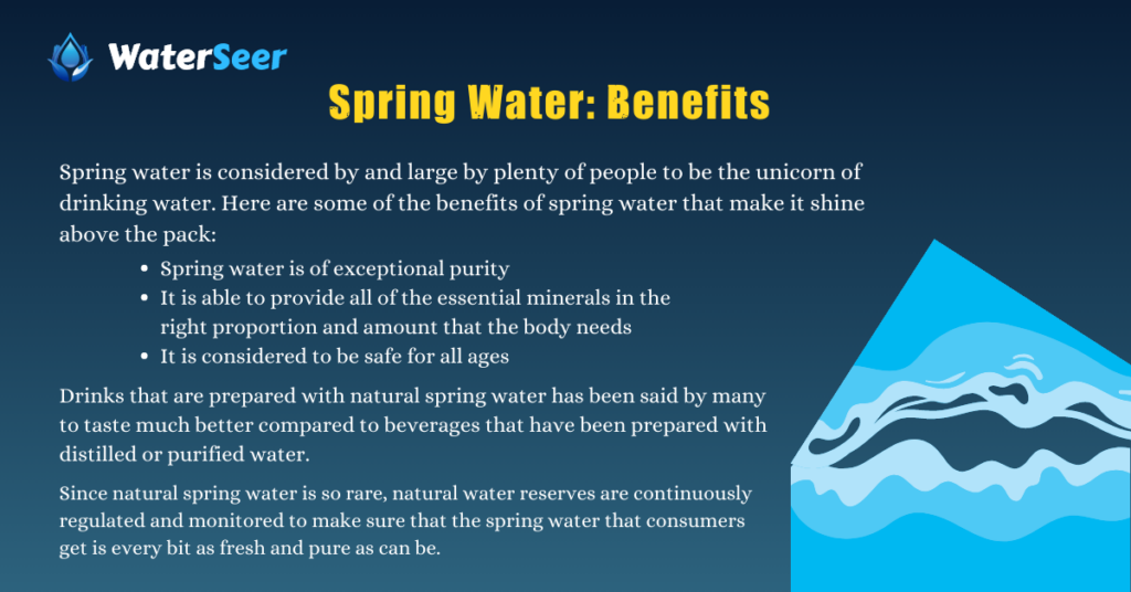 Spring Water: Benefits