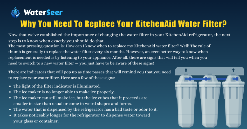 The Signs That You Need to Replace Your KitchenAid Water Filter