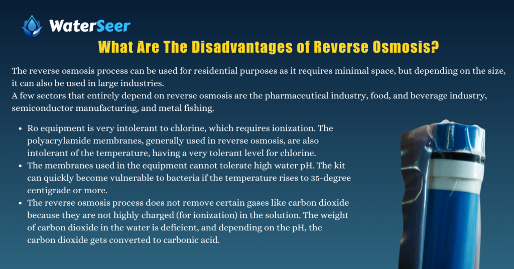 Disadvantages of Reverse Osmosis are Listed Down Below