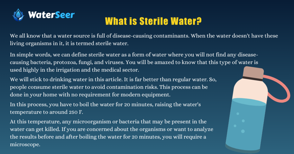 What is Sterile Water?