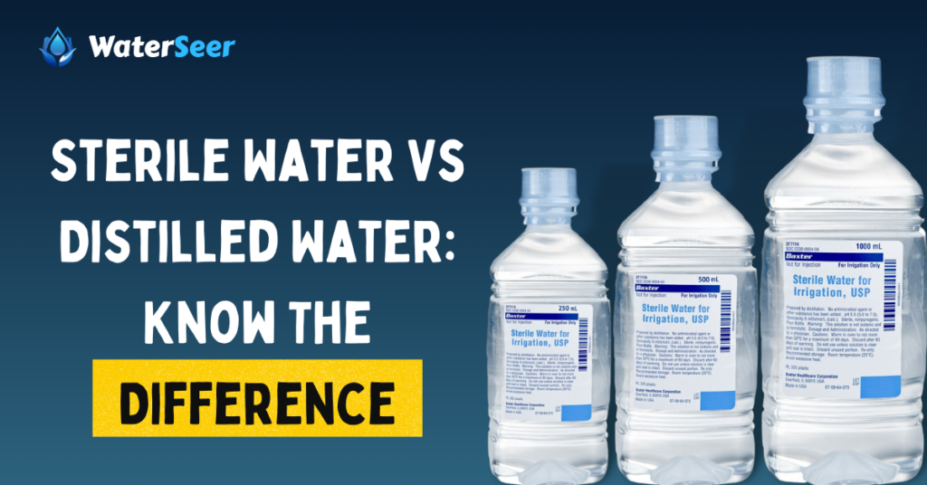 sterile water vs distilled water