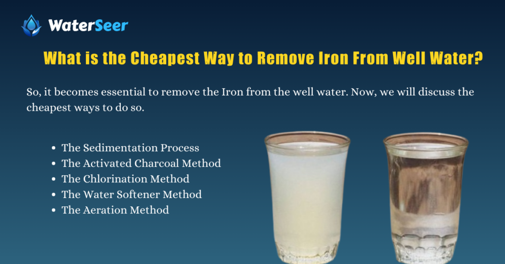 What is the Cheapest Way to Remove Iron From Well Water?