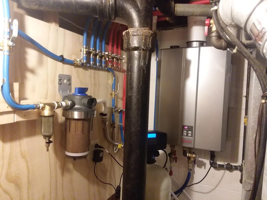 Rinnai RU180iN Condensing Tankless Hot Water Heater my mom clicked a picture after installing