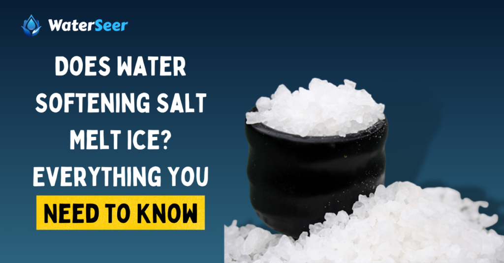 does water softener salt melt ice