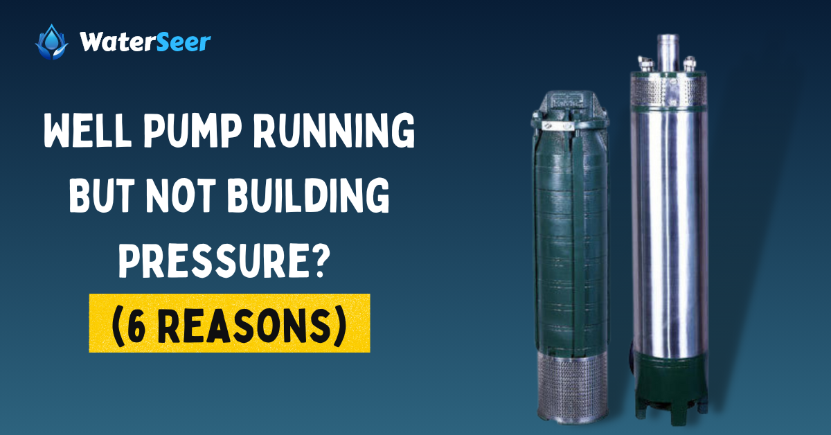well pump running but not building pressure