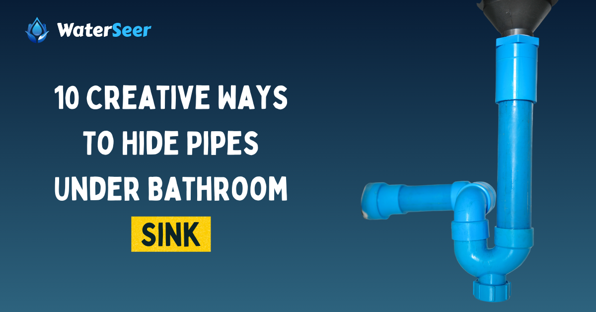 how to cover pipes under bathroom sink