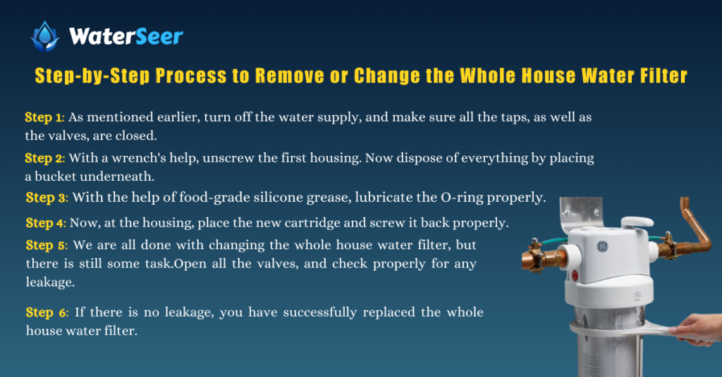 Step-by-Step Process to Remove or Change the Whole House Water Filter