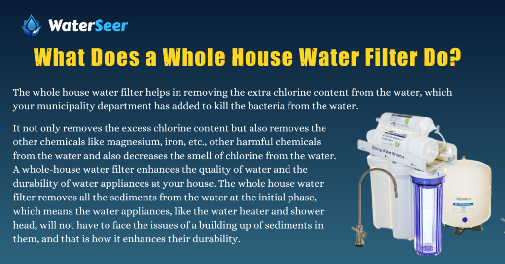 What Does a Whole House Water Filter Do