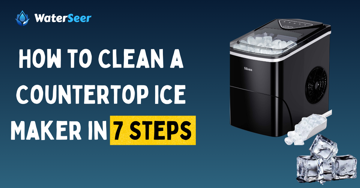 how to clean countertop ice maker