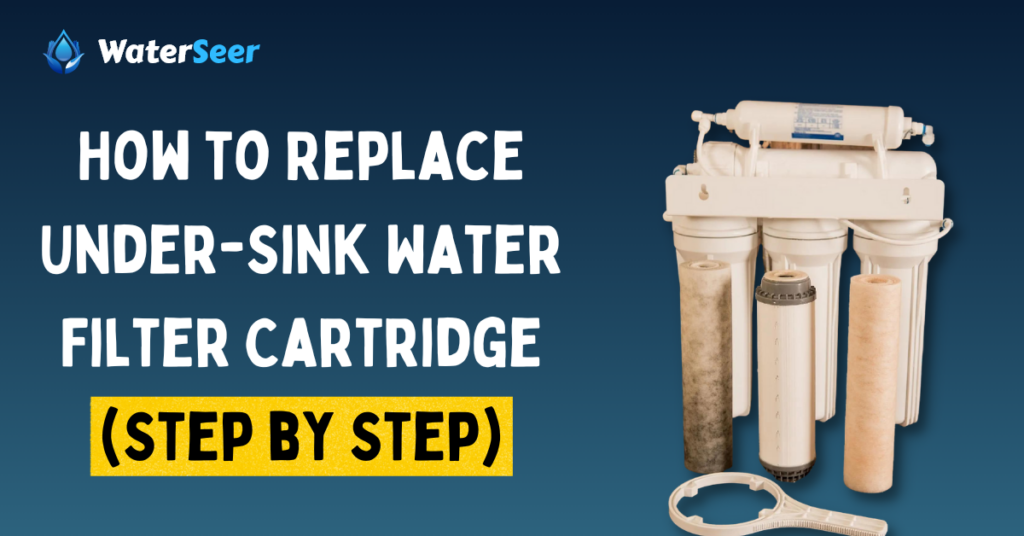 how to replace under sink water filter cartridge