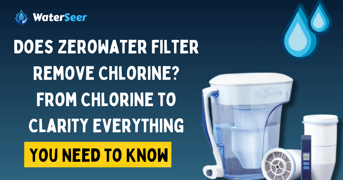 does zero water filter remove chlorine