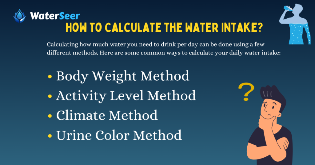 How to Calculate the Water Intake